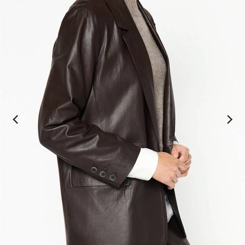 Brochu Walker NEW  The Farley Vegan Leather Blazer in color Timber