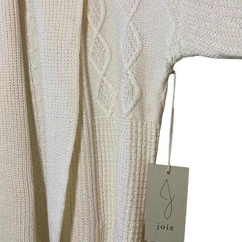 Joie NWT  Womens‎ Cream Open Front Cable Knitted Cardigan Sweater Size Medium