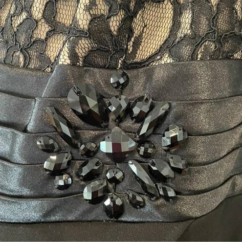 Jessica Howard Dress Womens 18W Formal Artichoke Black Lace Wedding Cocktail