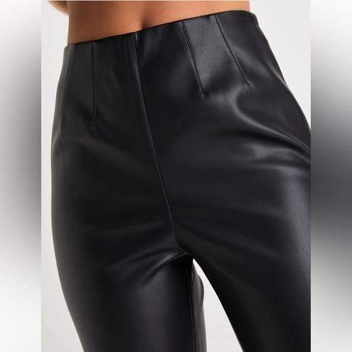 Lulus Edgy Perfection Black Vegan Leather Skinny Pants - Size XS  NWT