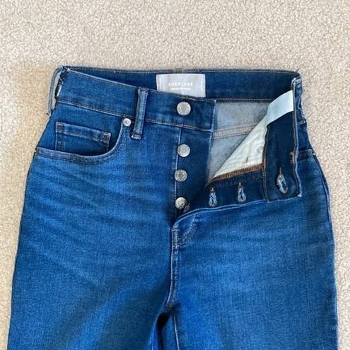 Everlane ⭐️  high rise slim straight blue jeans in size 25