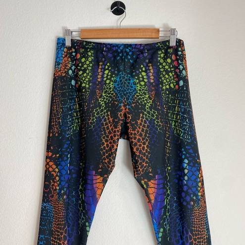 Alexander McQueen  kaleidoscope crocodile leggings