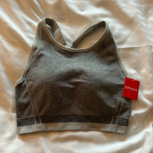 Spanx  Sculpt Spacedye Cloudy Grey Sports Bra - M