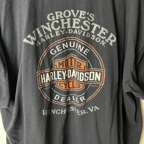 Harley Davidson  Winchester VA T Shirt Vintage Y2K Extra Large XL Graphic Tee