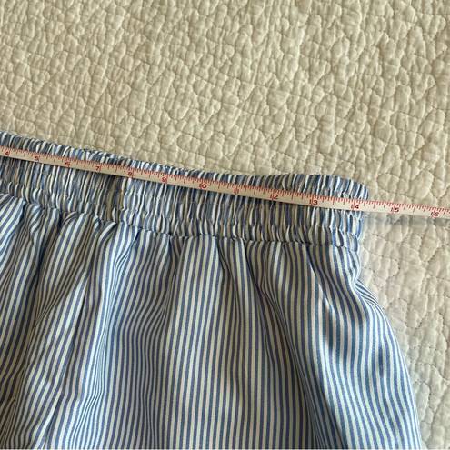 Umgee  Women’s Blue White Striped Boxer Shorts Large