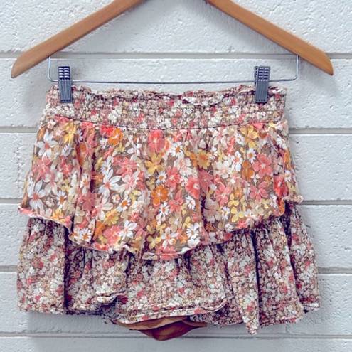 American Eagle  Outfitters Floral Ruffle Skort S