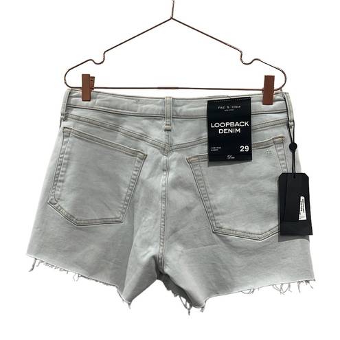 Rag and Bone  loopback denim. Low rise light denim wash jean shorts. Size 29