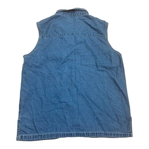 Cabin creek Vintage  denim vest whale aquarium fish vaca resort grandma sea cott