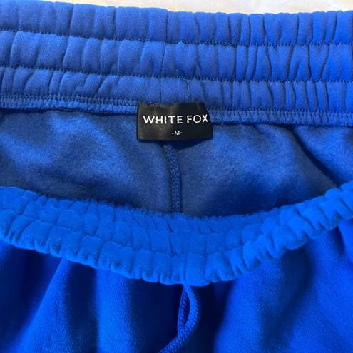 White Fox Boutique White Fox Check It Out Lounge Sweat Shorts Electric Cobalt Blue