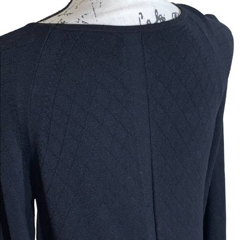 Apt. 9  black pattern sweater petite M