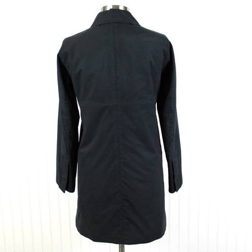 Coach  Womens Medium Trench Coat Black Grunge Gothic Preppy Minimalist Lagenlook