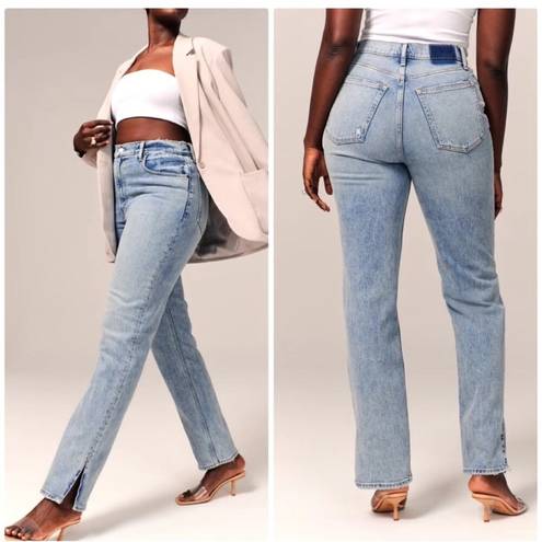 Abercrombie & Fitch  Curve Love The 90s Straight Ultra High Rise Jeans