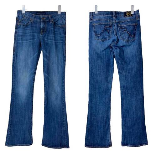 Rock & Republic  Women’s Jeans Kassandra 7" Low Rise Bootcut Medium Wash Size 8