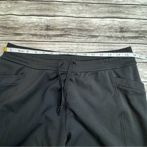 32 Degrees Heat 32 Heat Womens Black Jogger Sweatpants M Med Medium Quick Dry Elastic Drawstring