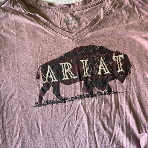 Ariat  Women's Rose Buffalo Logo Relaxed Long Sleeve T Shirt SIZE 3X