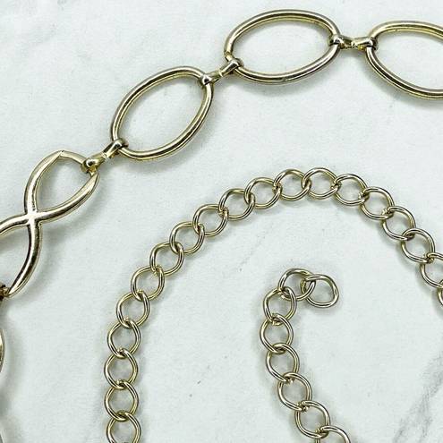 infinity  Sign Symbol Metal Chain Link Belt One Size OS