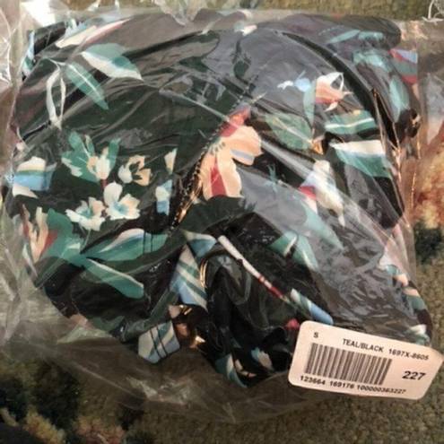 Modcloth NEW NWT  The Kelsie One Piece Swimsuit Floral Black Blue Floral Padded