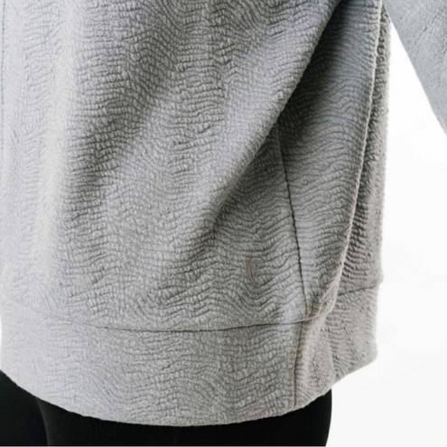 Zyia  texture hoodie sweatshirt blue/grey