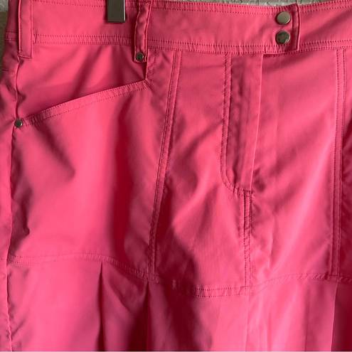 GGBlue Luxe Sport Skorts in Salmon Pink Size 12 Pleated Skirt Golf Pickleball