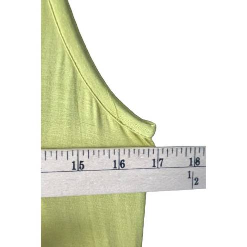 Bordeaux Womens Maxi Dress Size L Lime Gray Colorblock Sleeveless Soft Stretch