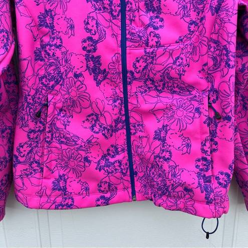 The North Face Apex Bionic Softshell Jacket Large Floral Pink Gorpcore Barbie