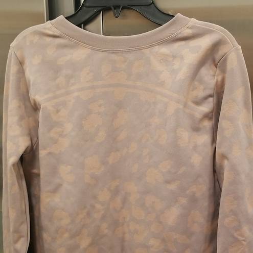 Zella 💕💕 Cozy Baselayer Print Sweatshirt ~ Pink Sphinx Large L NWOT