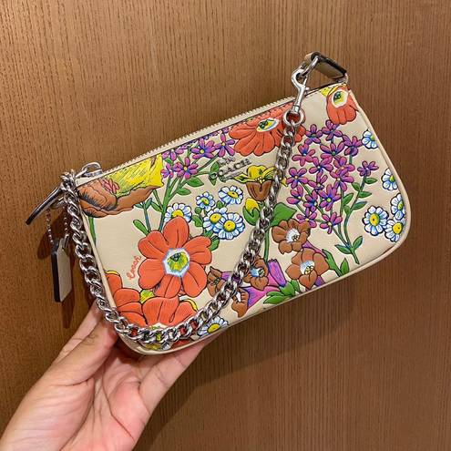 Coach  Silver/Ivory Multi
Nolita 19 With Floral Print #CR365