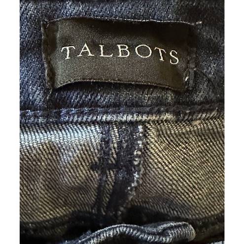 Talbots  Women Slim Ankle Cow Print Jeans Blue Size 4