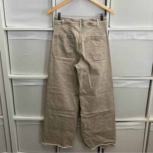 ZARA  High Waist Marine Straight Jeans in Tan