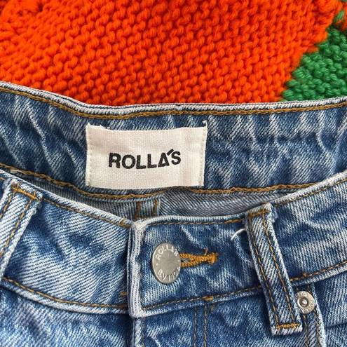 Rolla's  Jeans Womens 24 Denim Dusters High Rise Slim Retro Casual Minimal