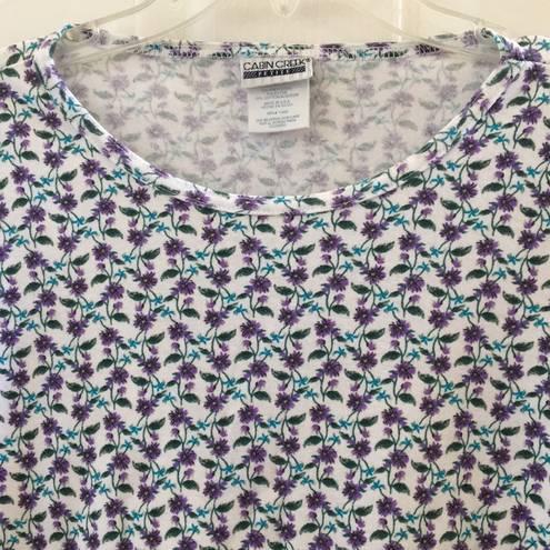 Cabin creek Ladies  tee petite large