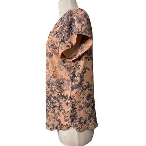 Premise Studio Women's  Pink Floral Blouse Size S