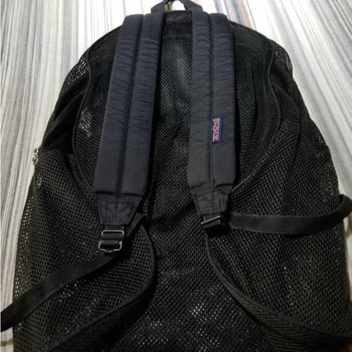 Jansport  mesh black backpack