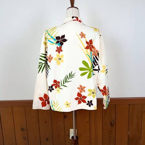 New Direction Funky Vintage Y2K  Floral Denim Jacket!