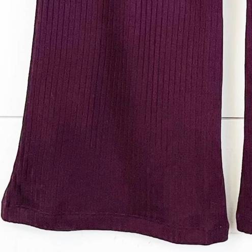 n:philanthropy NEW Revolve n: Philanthropy Womens M Reign Flare Leg Pull On Knit Pant Burgundy