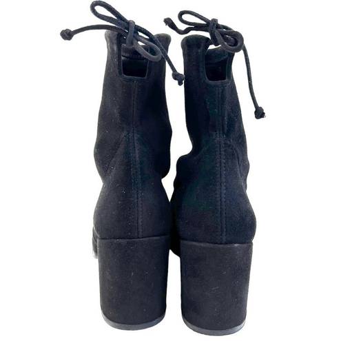 Stuart Weitzman  Shorty black suede ankle boots