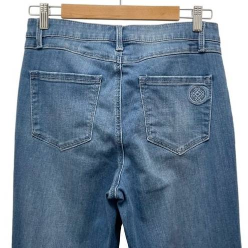 Daisy Laurie Felt Jeans  Denim Flare Medium Wash Bellbottom Flares Women’s Size 6