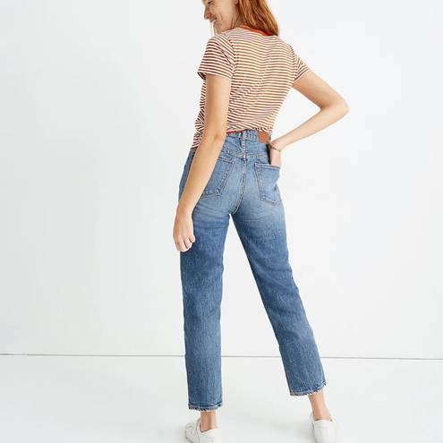 Madewell  Classic Straight Denim High Rise Jean in Blue Wash Size 29