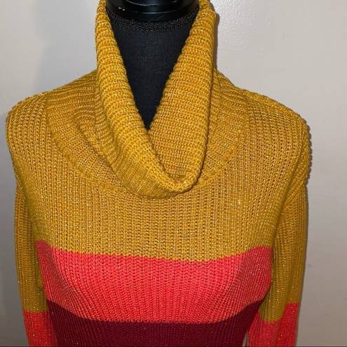 FOR THE REPUBLIC  Tunic Cowl Neck Sweater