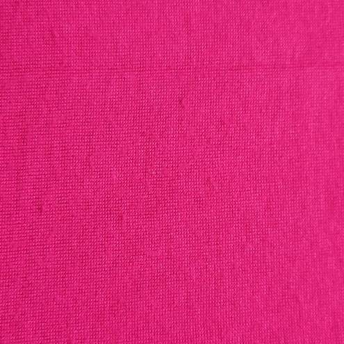 Lane Bryant  Women Shirt Size 14 Pink Stretch Preppy Beaded Scoop Chic 3/4 Sleeve