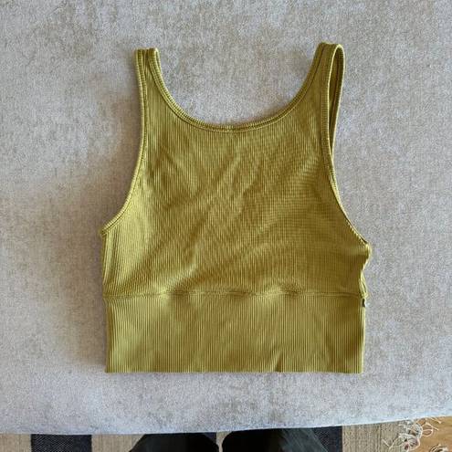 Lululemon  Womens Power Pivot Tank Ribbed Green sz 6