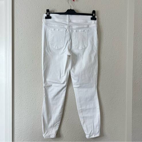 Spanx  Skinny Pull On Ankle Jeans in White Size Large Petite