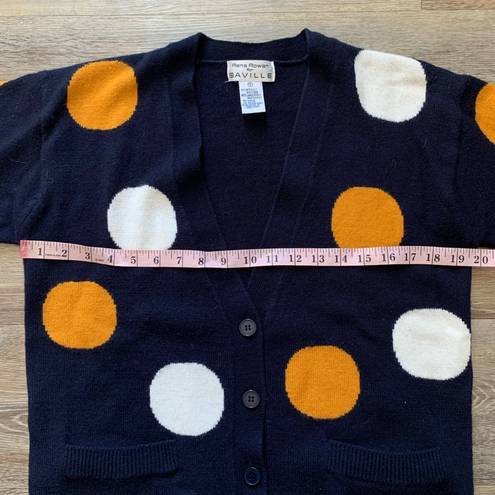 Rena Rowan Vintage  for Saville Blue Polka Dot Cardigan S