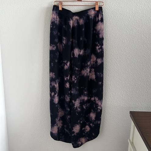 Young Fabulous and Broke  YFB Tie Dye Wide Leg Pants Purple Hues XS