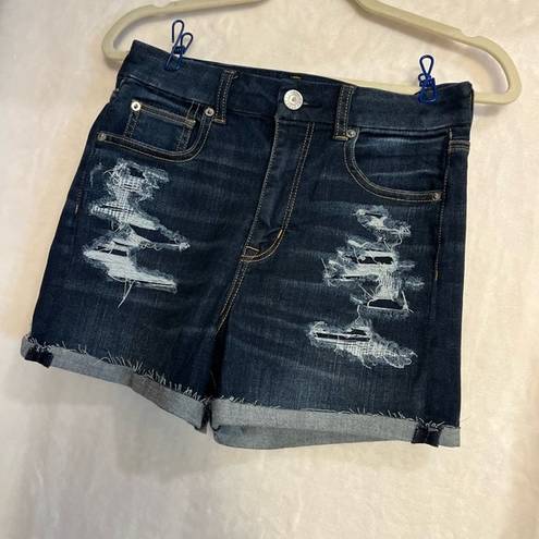 American Eagle Curvy Hi-Rise Shortie Shorts Size 4