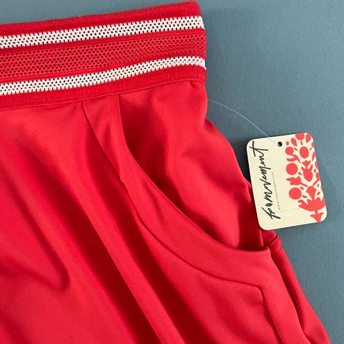 Free People Movement NWT  Round Robin Cayenne Red Tennis Skirt