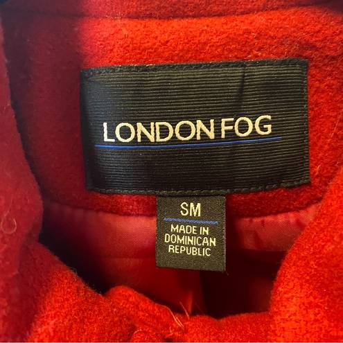 London Fog  Red Wool Peacoat Size SM