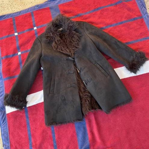 Style & Co  petite black Faux fur trim jacket 
Tagged a Women’s size large