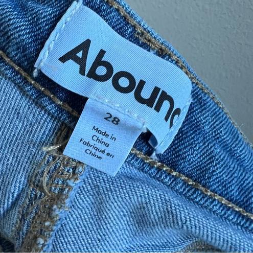 Abound  Exposed Button Fly Distressed Jeans Stretch 28