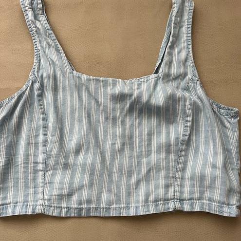 Thread and Supply  Denim-look bustier women’s Crop top L